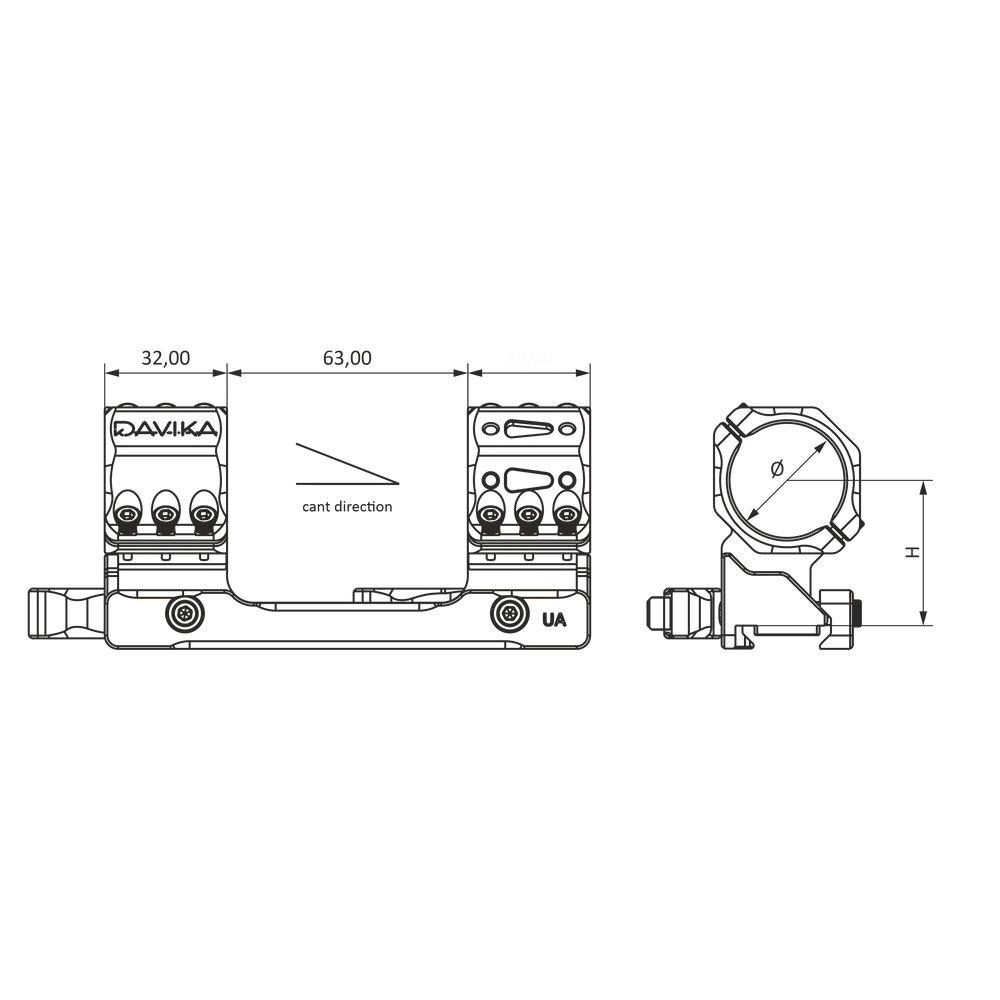 30mm scope mount | Picatinny QD Ergo base