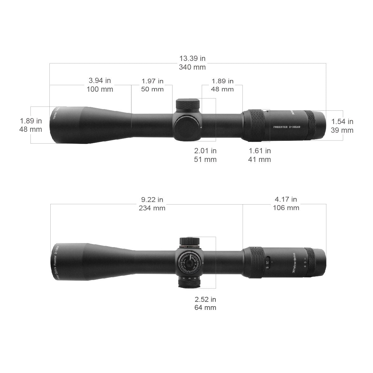 Vector Optics Forester 2-10x40SFP rifle scope Vector Optics