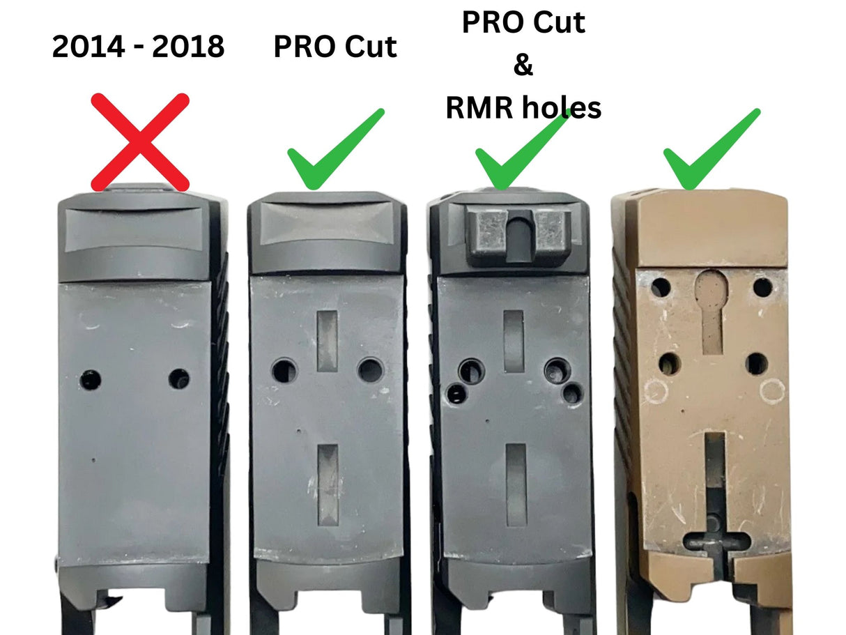 Sig P320 optics ready plates compatibility overview
