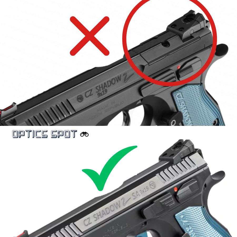 CZ Shadow 2 red dot mount | Shield RMSc footprint