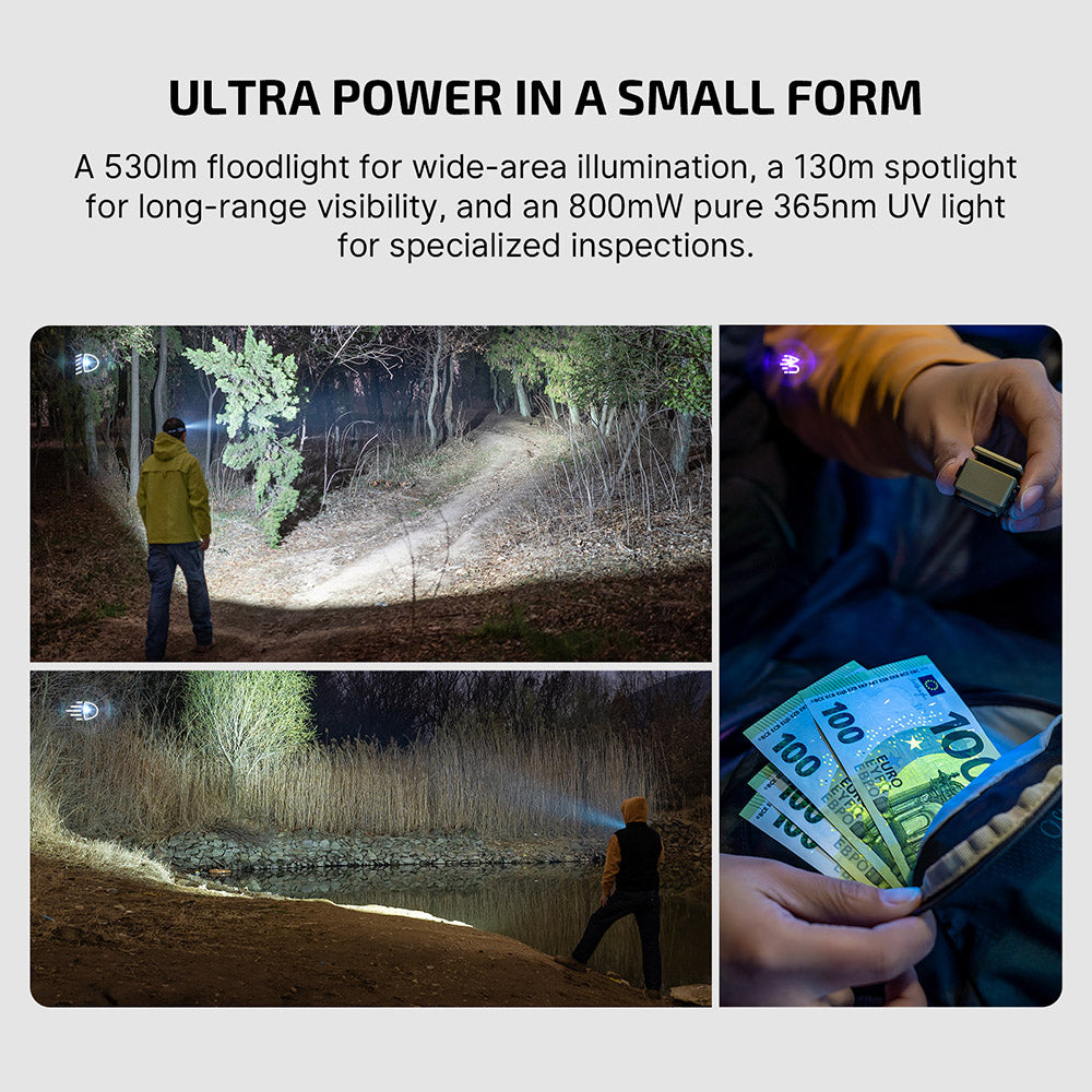 Olight Oclip Ultra | 3-in-1 clip-on EDC light | 530 lm - Olive Green