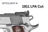 1911 [LPA Cut] adjustable sight set with fiber optics