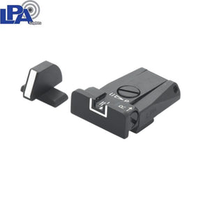 Beretta [92A1 92X 92XI 98A1 M9A3 & other] adjustable sights | with white lines