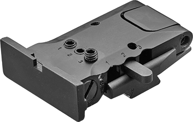 CZ TS 2 fully adjustable rear sight | grooved with 3 points