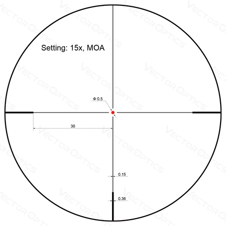 Vector Optics Forester 3-15x50SFP rifle scope