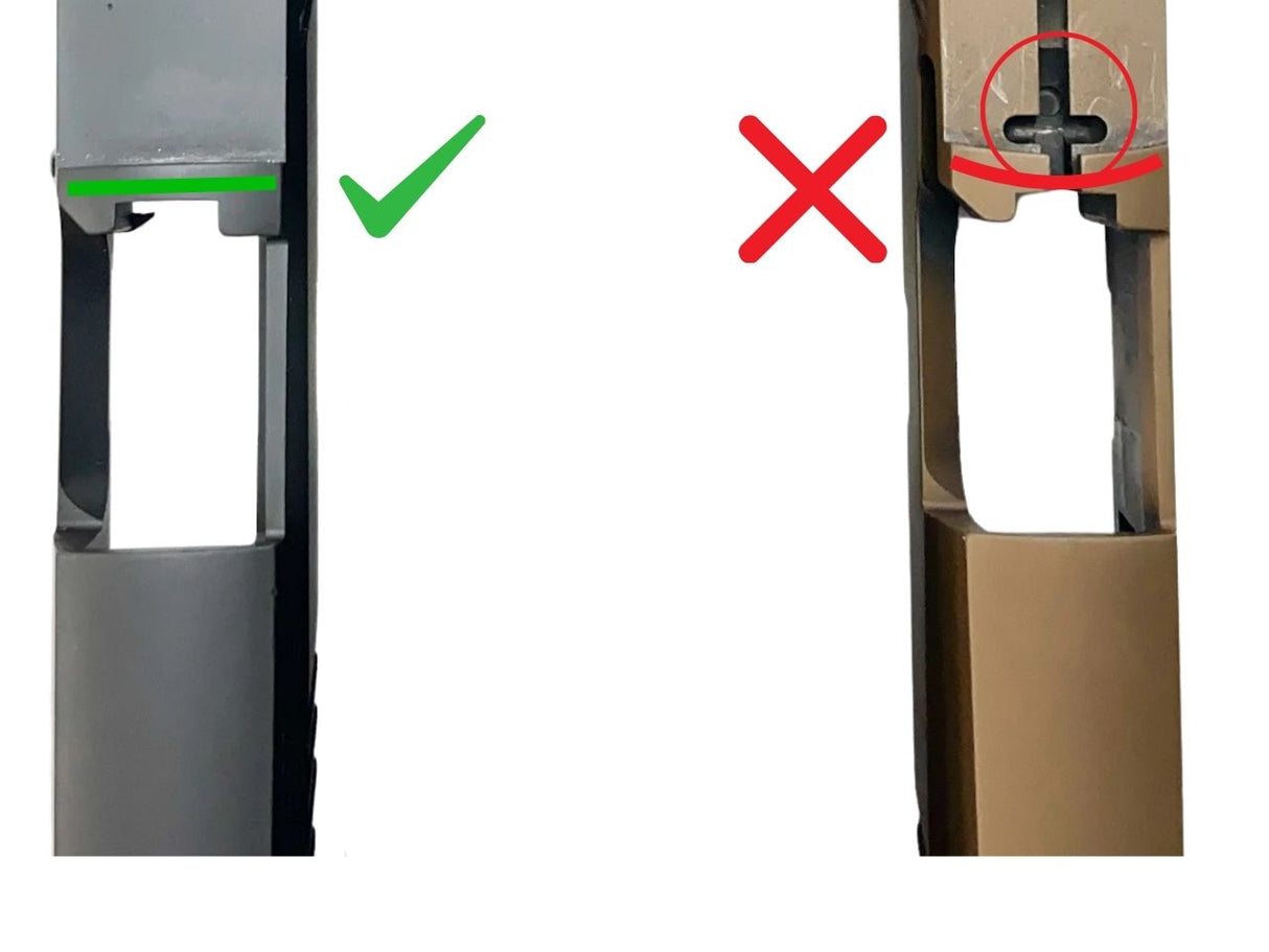 Sig P320 XFIVE older variants optics ready cut - differences