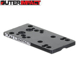 Red dot mount Glock models [G17 G19 G26 & other] | type C [RMR RTS Docter footprint]