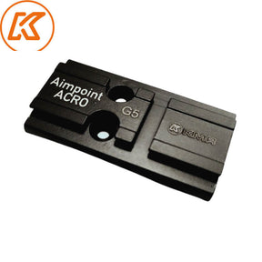Steel red dot plate for Glock MOS | Aimpoint Acro footprint