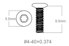 Set of screws 3pcs | 4-40x0.374’’ [T10]