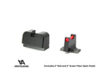Sig Sauer P220 P226 P229 P320 & P365 Optics Ready tall sport sights with fiber optics