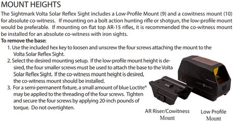 Sightmark Volta Solar Red Dot Sight