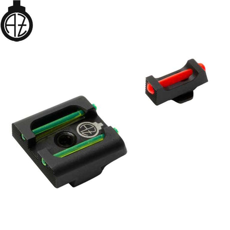 Sights for Glock [G17 G19 G26 & other] with fiber optics | type B