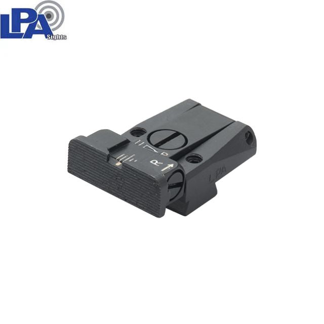 Tanfoglio Limited, EAA Witness, IWI Jericho, Springfield P9 fully adjustable rear sight [old dovetail 9.5 mm] | grooved
