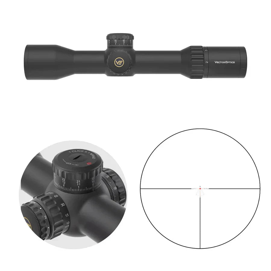 Vector Optics Continental x6 2-12x44 CTR MPVO riflescope Vector Optics