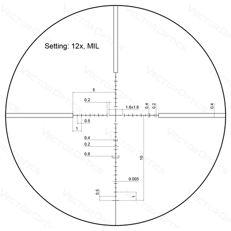 Vector Optics Veyron 3-12x44 SFP compact rifle scope