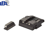 Walther P99, PPQ, PPQ M2 adjustable sight set | with white dots
