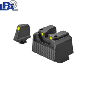 Walther PDP tall semi-adjustable sights | with luminescent dots