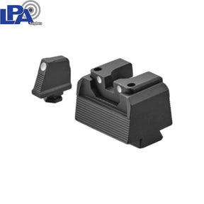 Walther PDP tall semi-adjustable sights | with white dots