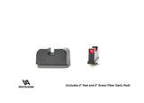 Walther PDP tall sights | with fiber optics