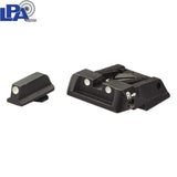 Walther Q4 SF OR & Q5 Match SF adjustable sight set | with white dots
