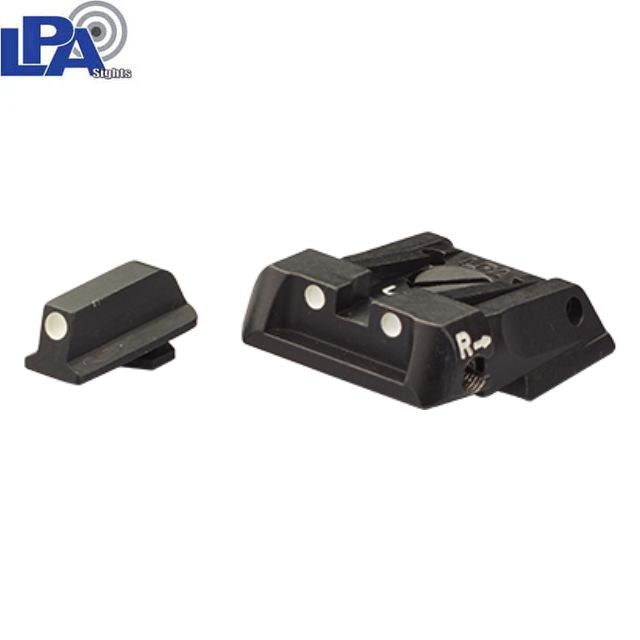 Walther Q4 SF OR & Q5 Match SF adjustable sight set | with white dots
