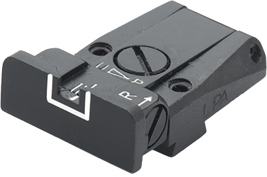 Walther Q5 Match SF, Q4 SF OR fully adjustable rear sight | with white lines
