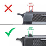 Browning Hi-Power [Sport Vigilante Mark III Practical HP40] adjustable rear sight | white lines