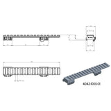 CZ 550 & CZ 557 Long Action Picatinny rail [steel]