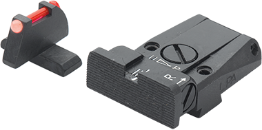 FN 502 adjustable sights | fiber optic