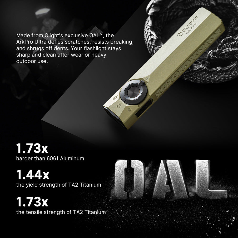 Olight ArkPro Ultra | flat 4-in-1 EDC flashlight | 1.700 lm - Olive Green