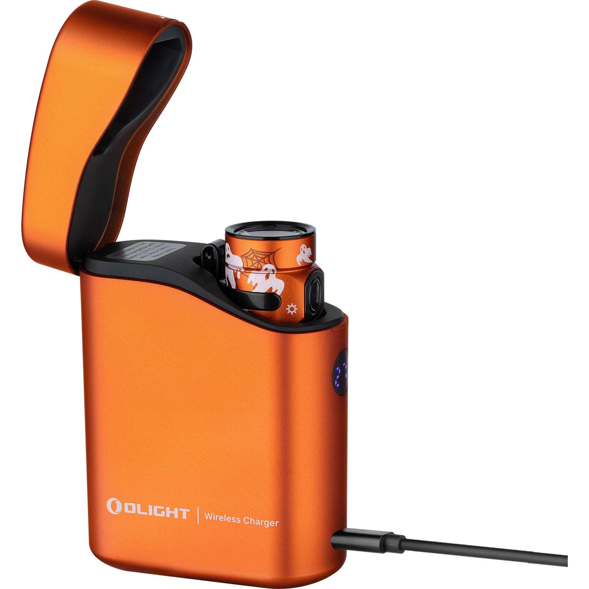 Olight Baton 4 Premium Edition | EDC flashlight with charging case | 1 300 lm - Spooky Web