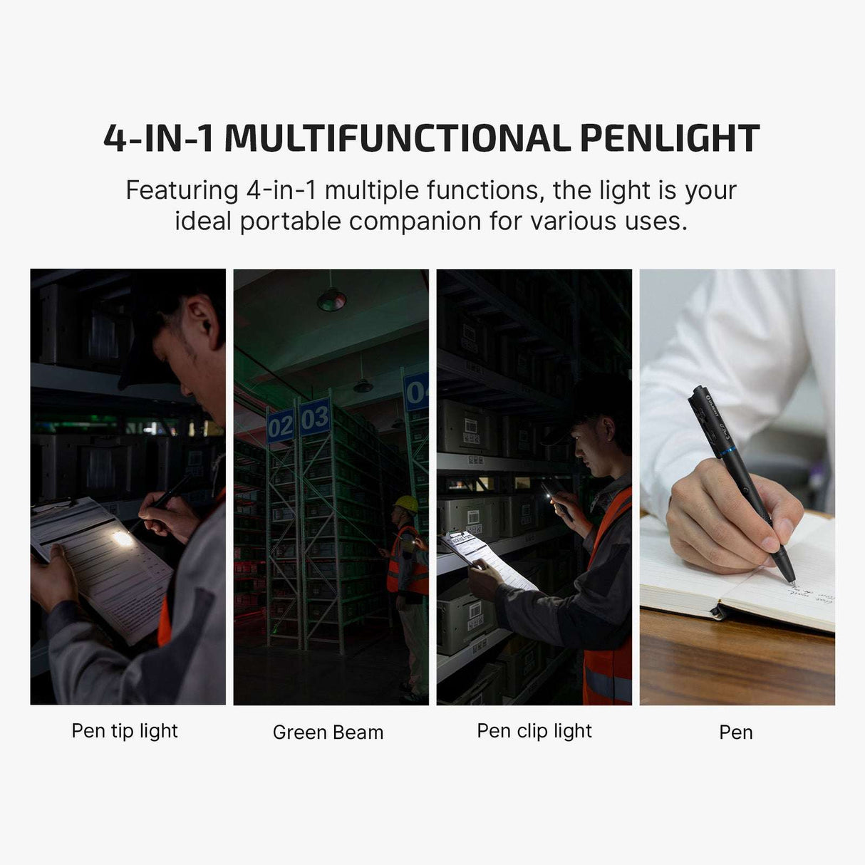 Olight O’Pen 3 | multifunctional penlight | 120 lm + green laser - Black