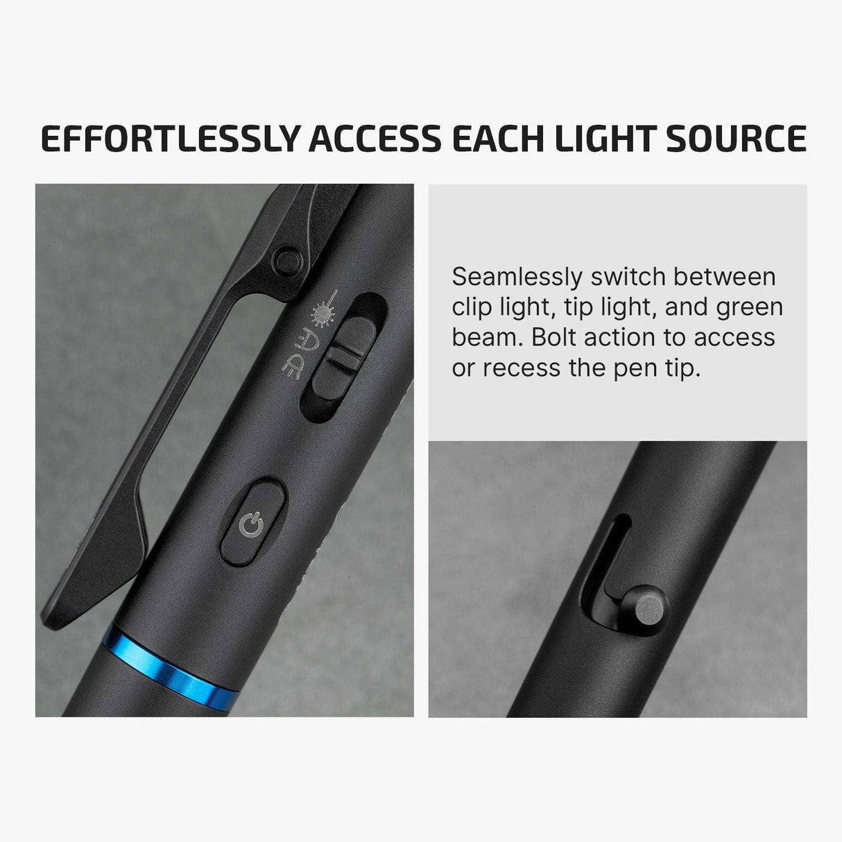 Olight O’Pen 3 | multifunctional penlight | 120 lm + green laser - Black