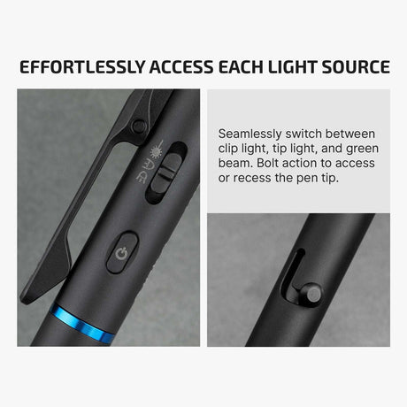 Olight O’Pen 3 | multifunctional penlight | 120 lm + green laser - Black