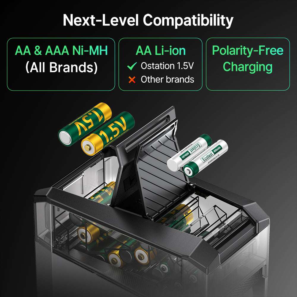 Olight Ostation 2 | smart AA/AAA battery charger | 3-in-1
