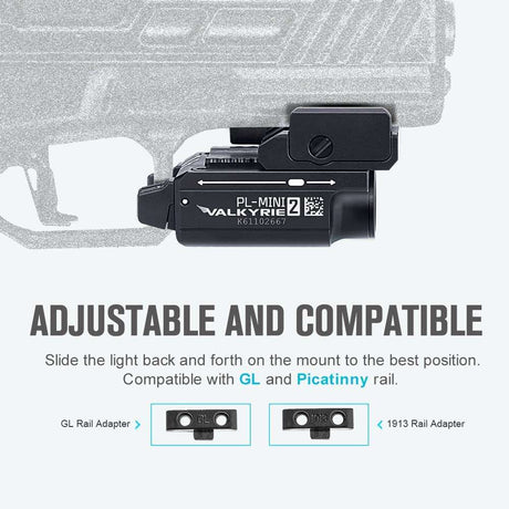 Olight PL-Mini 2 Valkyrie | compact pistol light | 600 lm