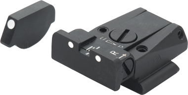 Ruger P85 & P89 adjustable sights | white dots