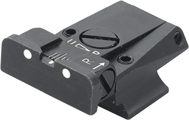 Smith & Wesson [645 745] adjustable rear sight | white dots