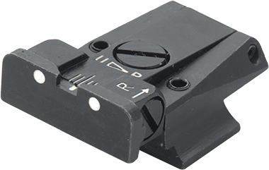 Smith & Wesson Cal. 45 3rd Gen adjustable rear sight | white dots