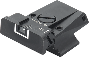 Smith & Wesson [Cal. 9 Cal. 40 3rd Gen & 1911E Cal. 45] adjustable rear sight | white lines