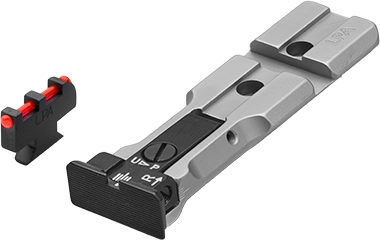 Smith & Wesson revolver [686 629 19 66 586 & other] red dot ready adjustable sights | fiber optic